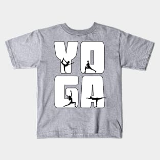 Yoga Poses Kids T-Shirt